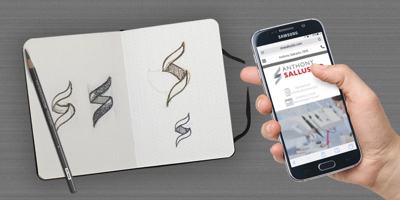 Dr. Anthony Sallustio Practice Branding Mobile Phone and Logo by PBHS