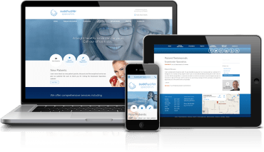 Picture of dental website design